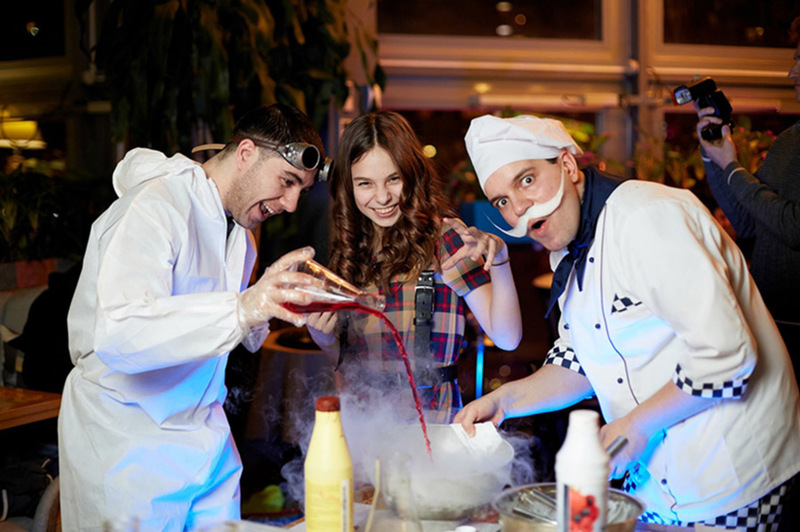 Химическое шоу с сухим льдом